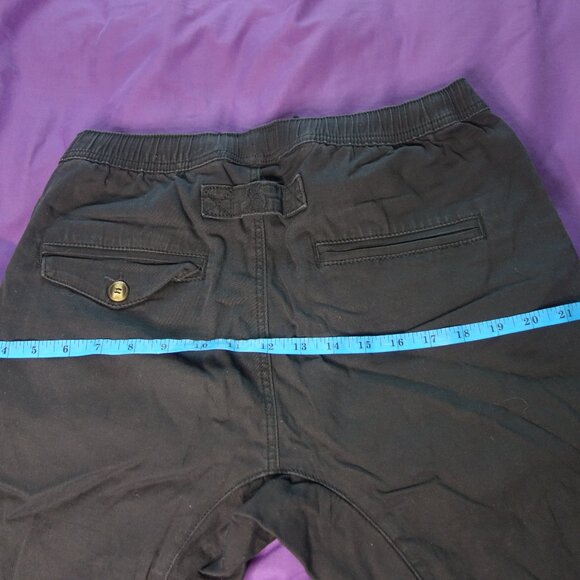 Kuwallatee Men's KUL-S1634 Design in Canada Black Chino Shorts Size M - Picture 10 of 14